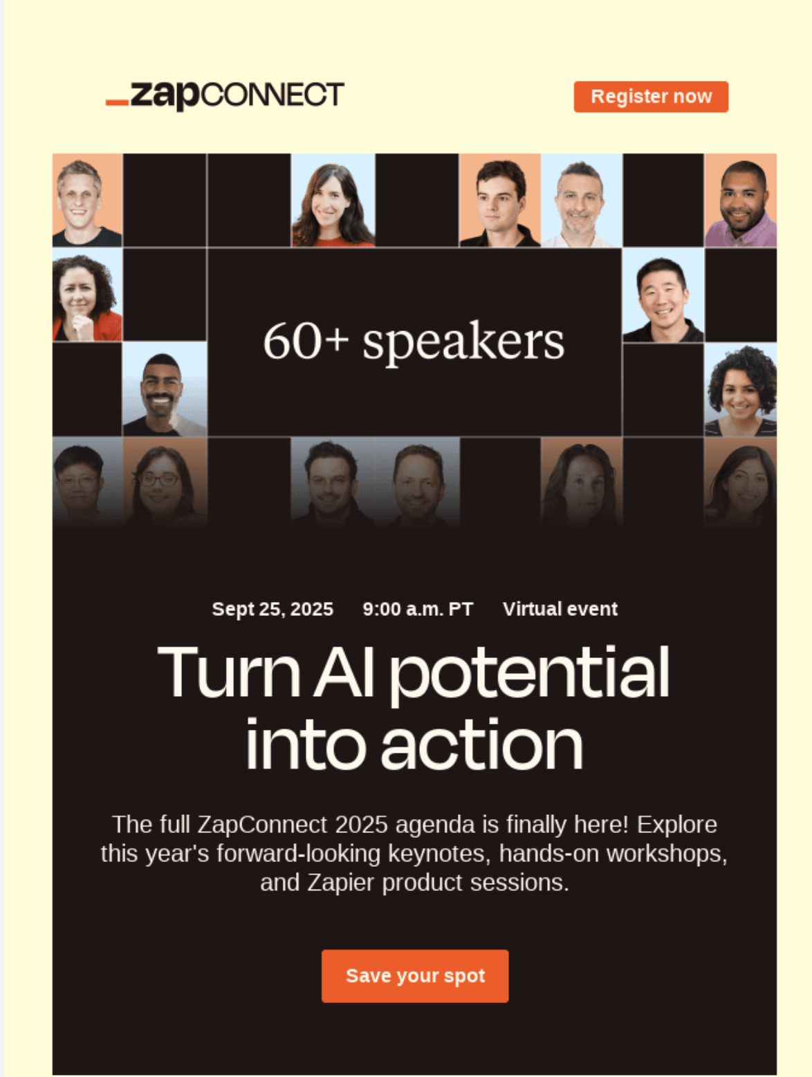 example of a CTA that stands out due to color contrast 