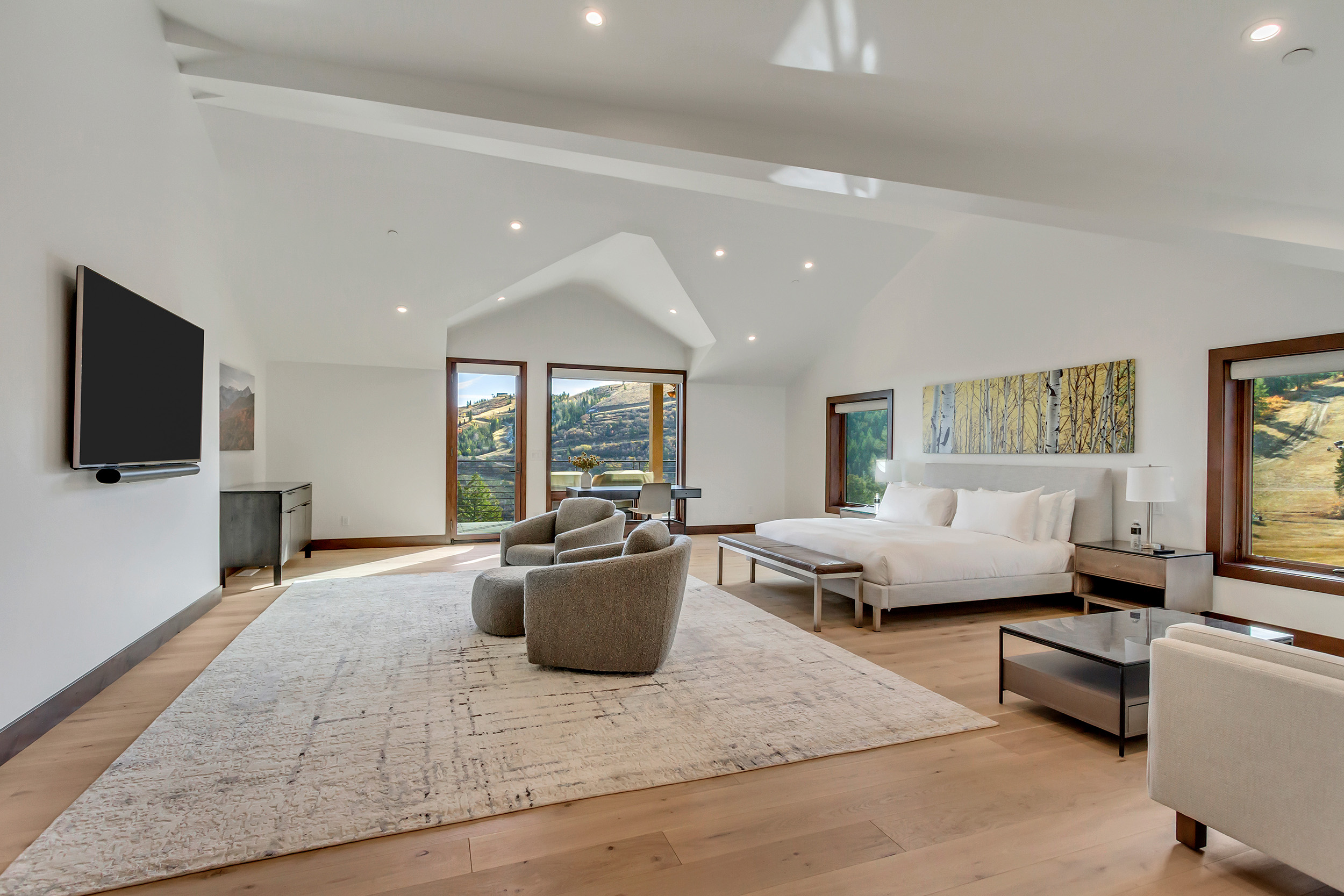 Covered porch with covered hot tub.