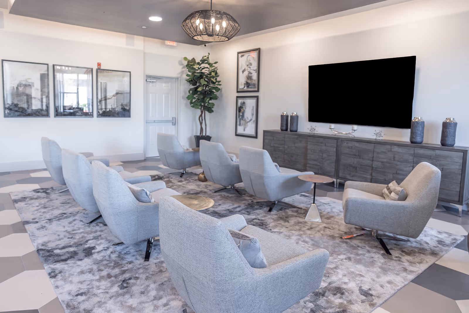 Clubhouse TV seating