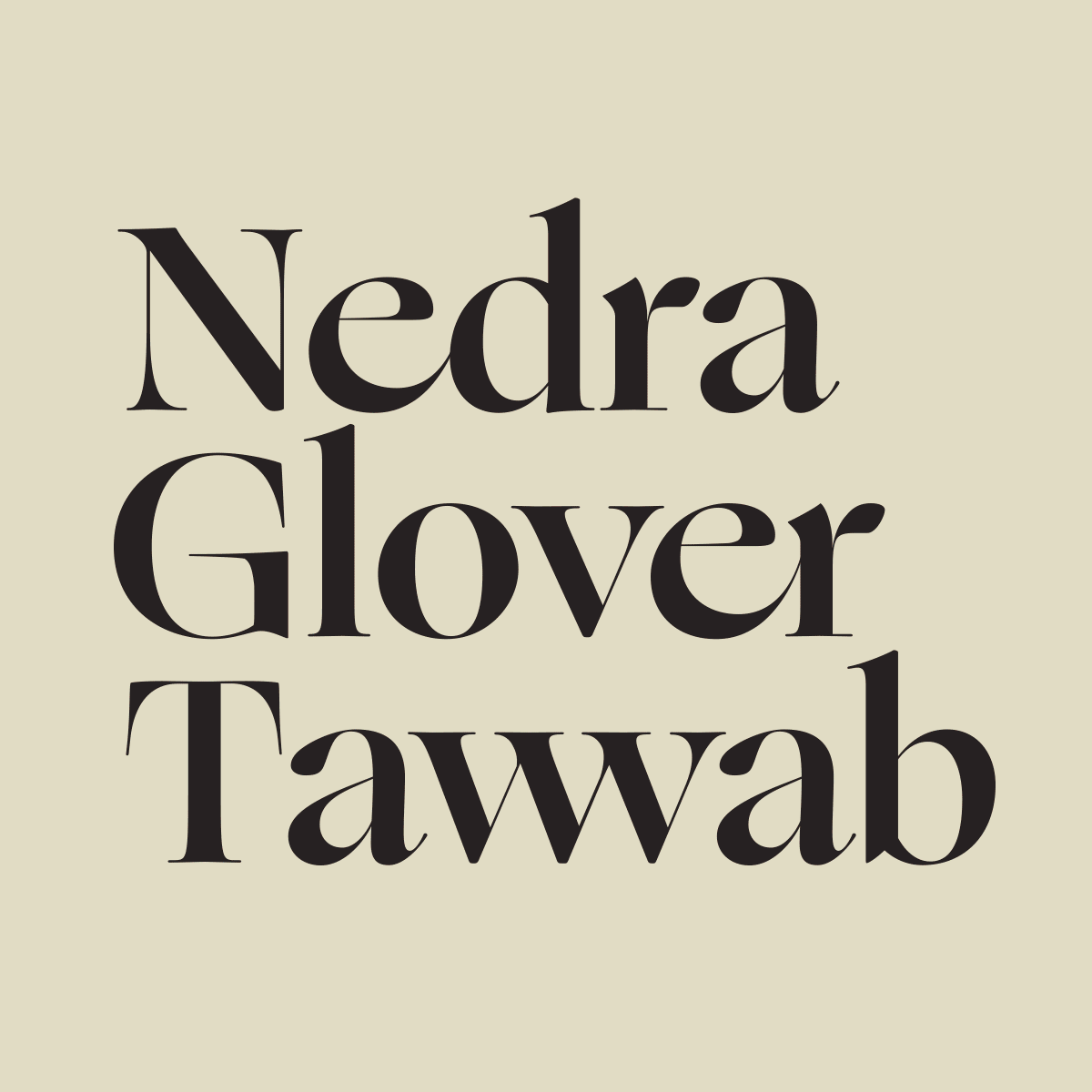 Rotating images of Nedra Tawwab logo, icon, and social media templates.