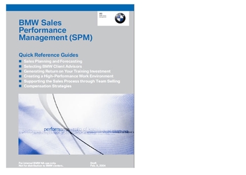 BMW Quick Reference guide