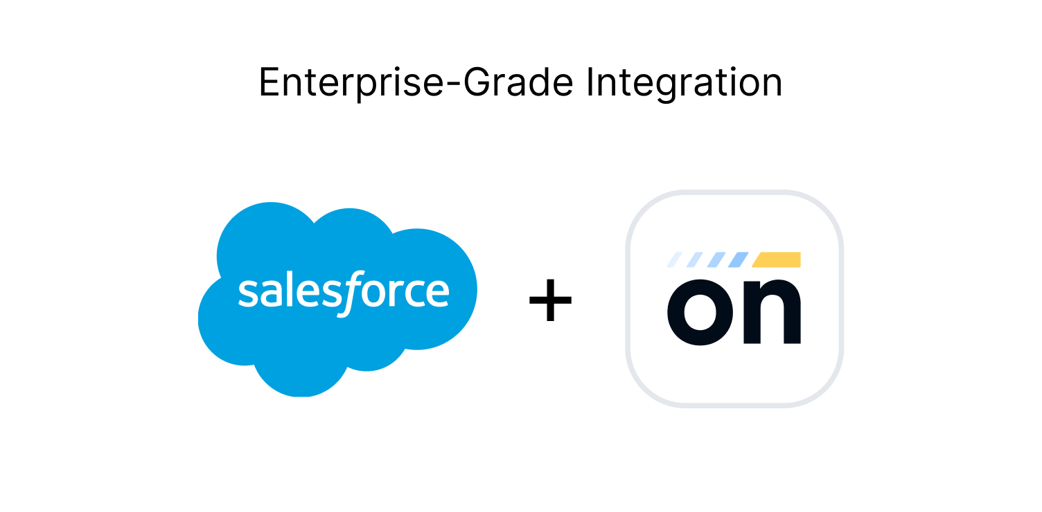 Salesforce and Onboarded logos