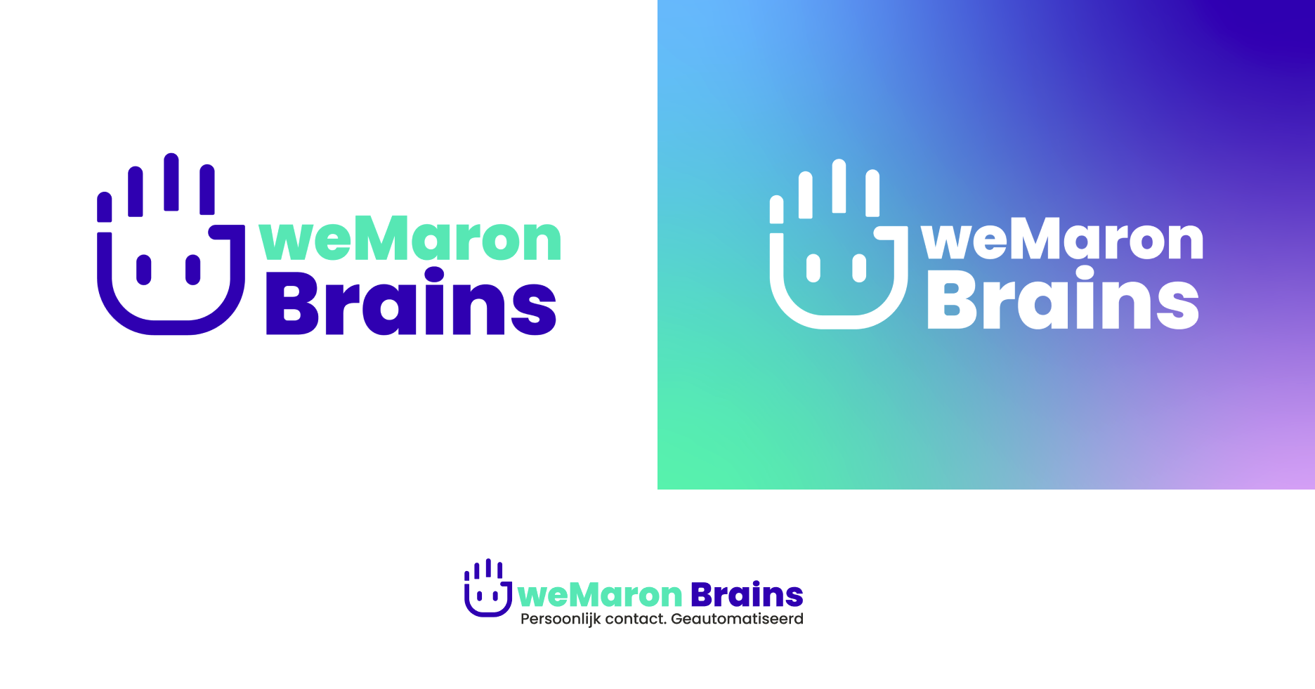 weMaron brain logos