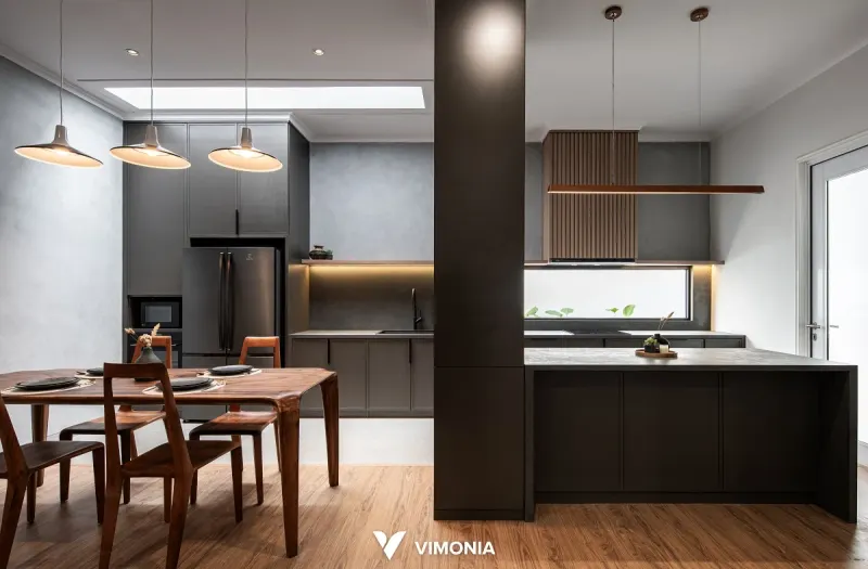 Interior rumah Industrial Modern Pasadena Residences, Gading Serpong – proyek Vimonia