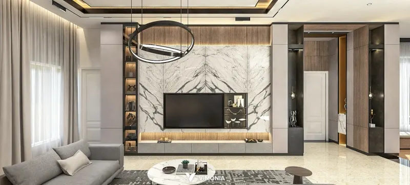 Interior rumah Modern Luxury Bromo Palangkaraya, Jln. Bromo – proyek Vimonia