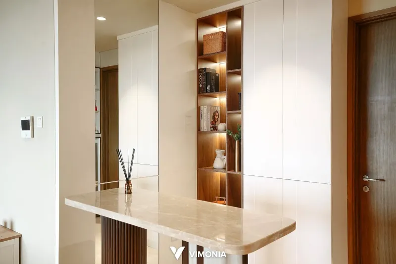 Interior apartemen Modern Minimalist 1Park Avenue, Kebayoran Baru – proyek Vimonia