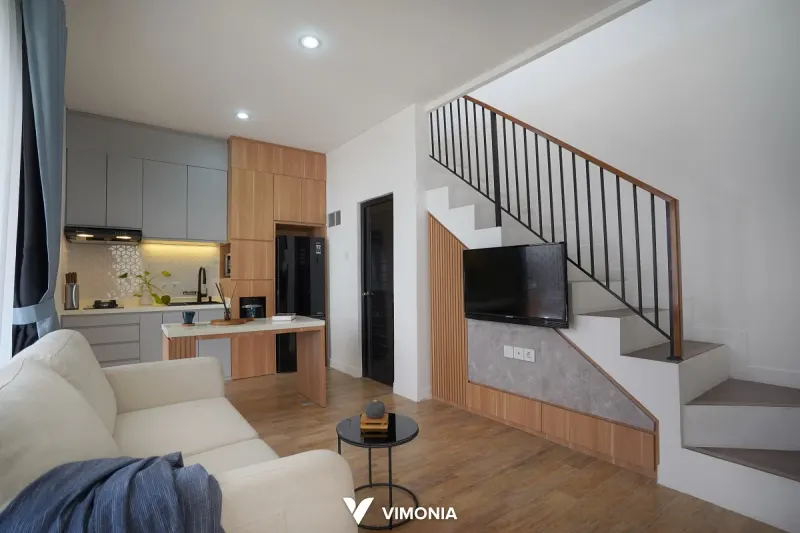 Interior rumah Japandi Britania Hills, Serpong – proyek Vimonia