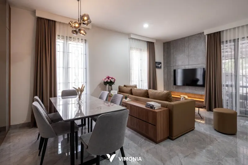 Interior rumah Modern Minimalist Citra Garden City 8 Aeromansion, Kalideres – proyek Vimonia