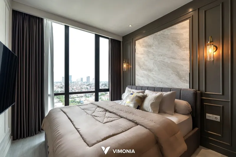 Interior apartemen Classic Aerium Classic Symmetry, Kembangan – proyek Vimonia