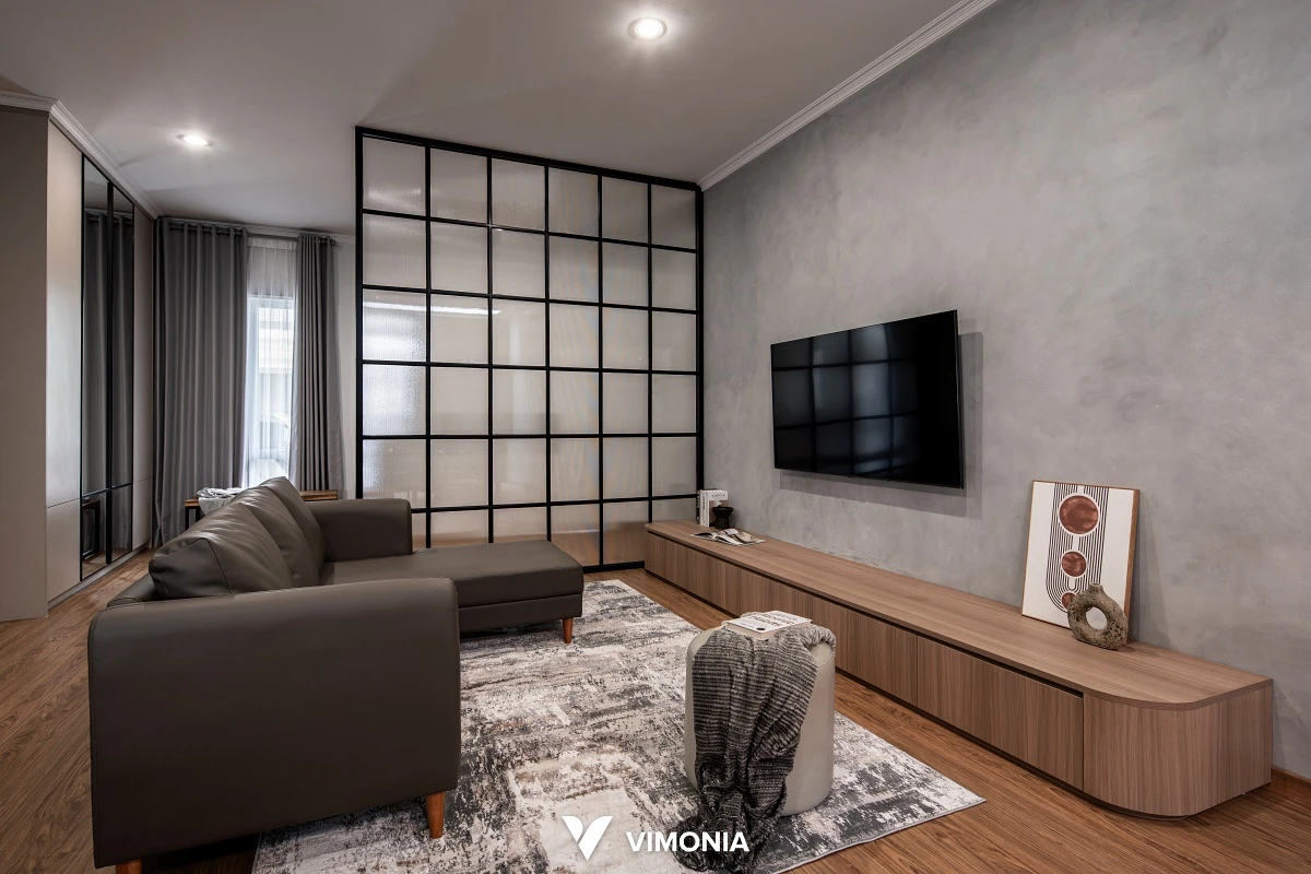 Interior Rumah Pasadena Gading Serpong: Proyek Industrial Modern 150 m² dalam 3,5 Bulan
