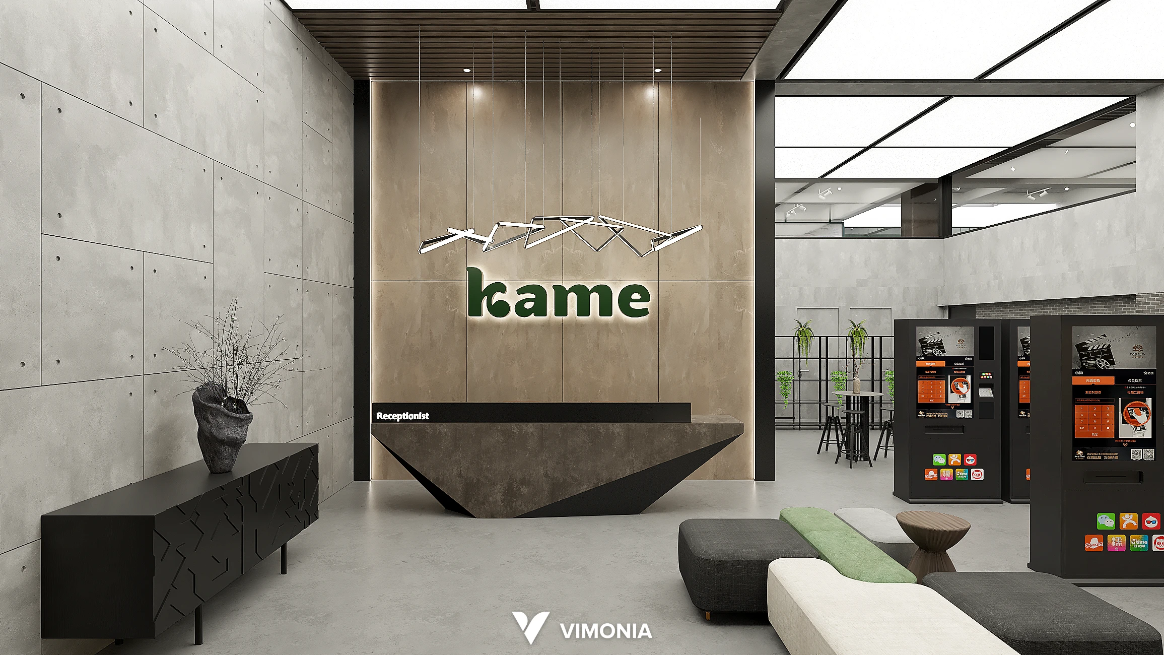 desain interior kantor kame vimonia kemayoran jakarta