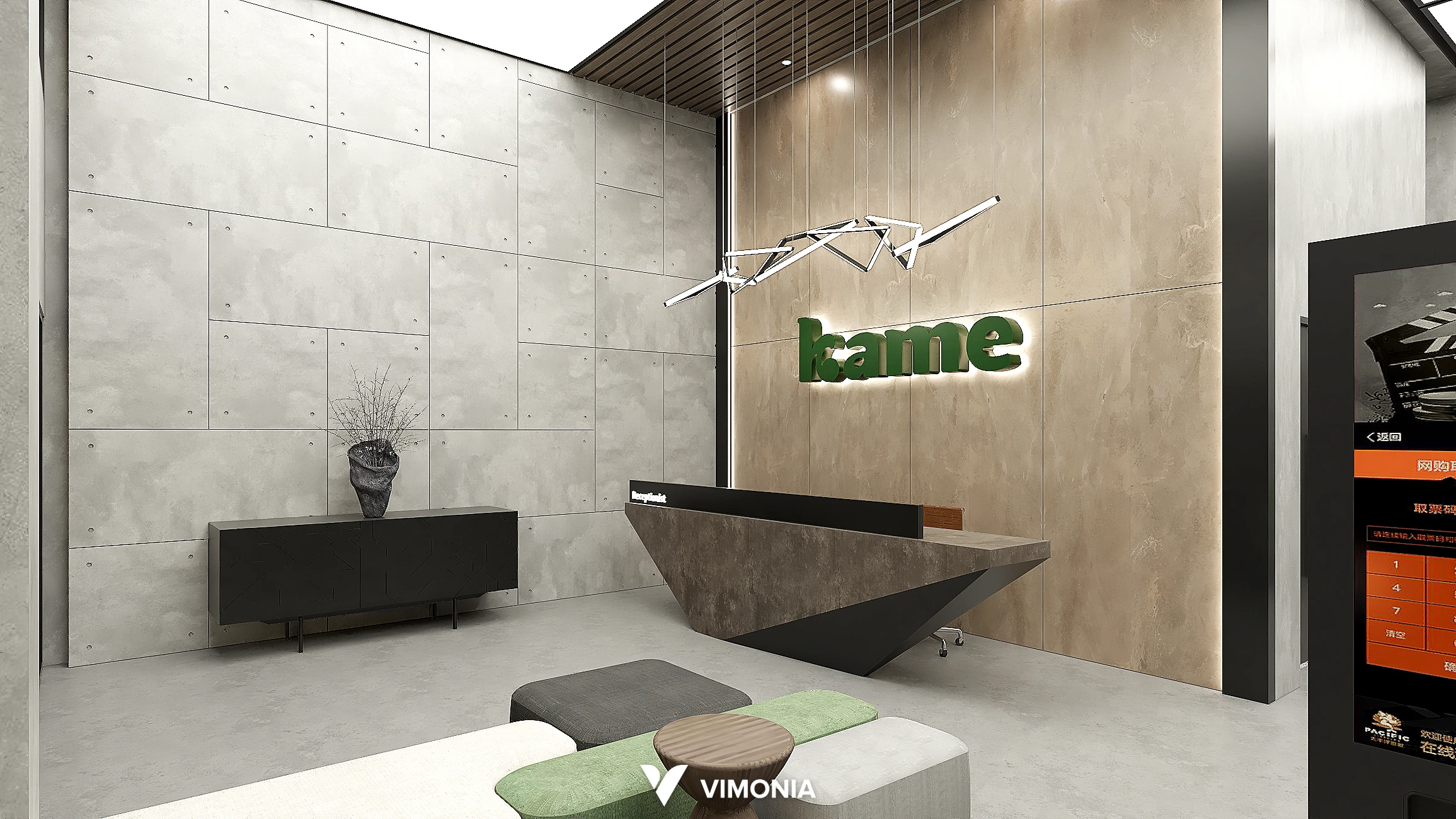 desain interior kantor kame vimonia kemayoran jakarta