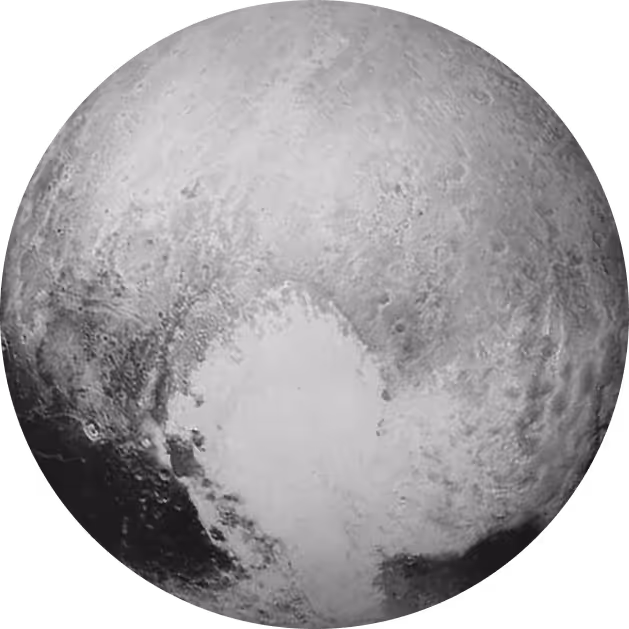 Black and white planet venus.