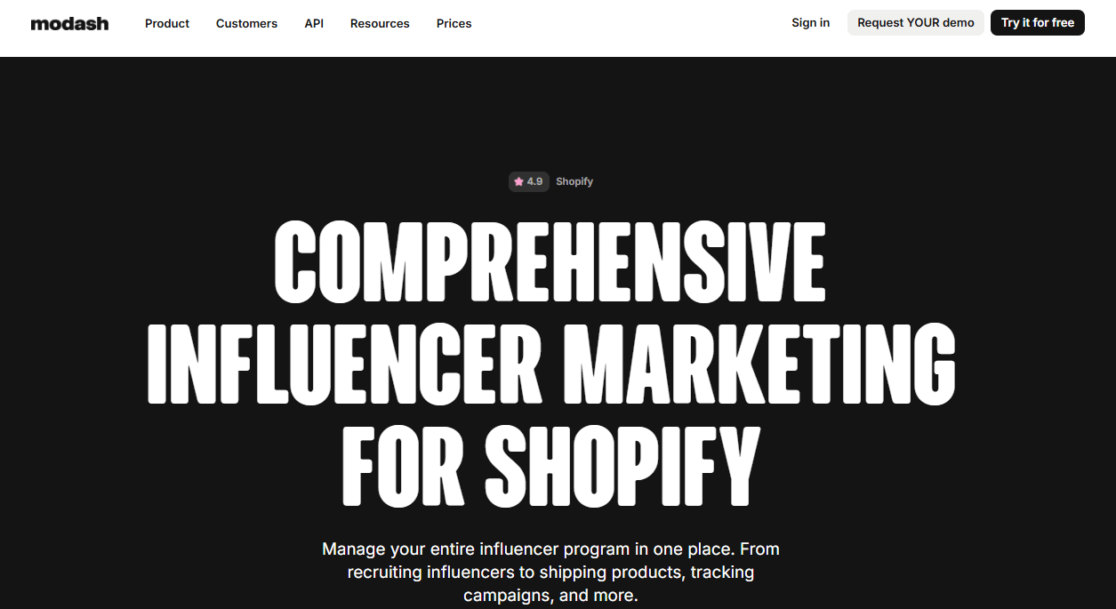 Img src="modash-overview-afluencer-alternatives” alt = "Modash overview afluencer alternatives”