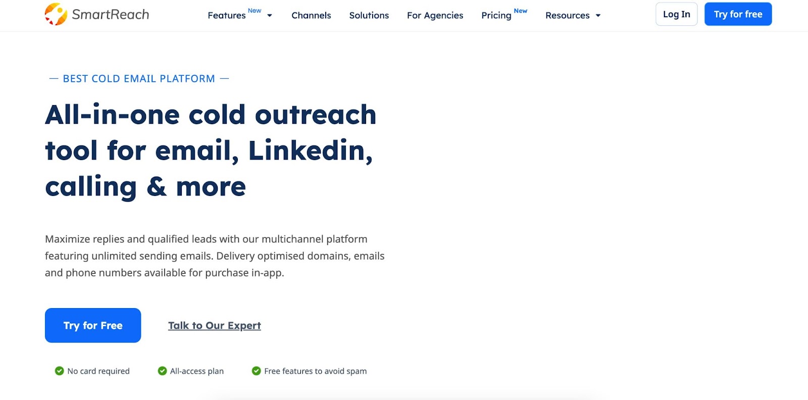 <img src="top-cold-email-tools-smartreach-overview" alt="Top Cold Email Tools SmartReach Overview">