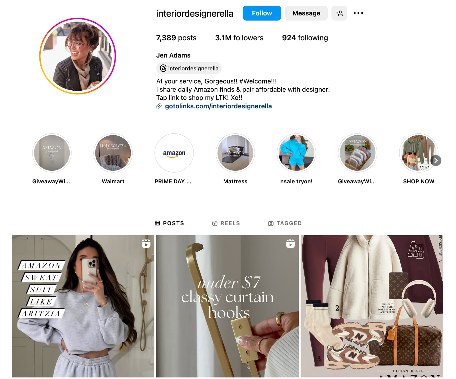 <img src="interiordesignerella-us-amazon-instagram-influencer" alt="Jen Adams US Amazon Instagram Influencers">