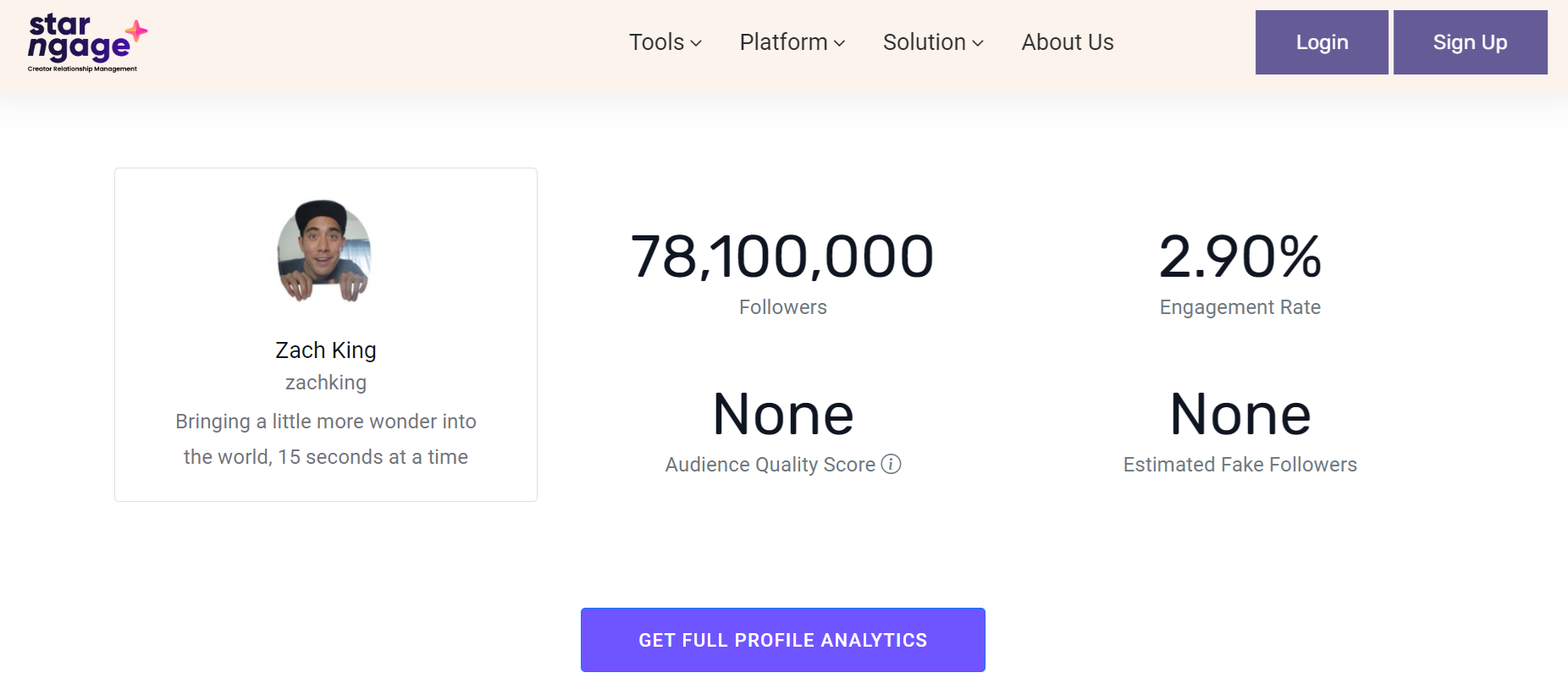 <img src="starngage-fake-follower-checker.png" alt="Starngage fake follower scanner tools">