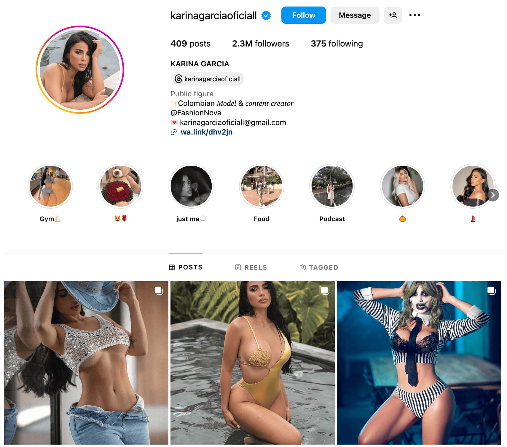 <img src="karinagarciaoficiall-medellin-instagram-influencer" alt="Karina Garcia Medellin Instagram Influencers">