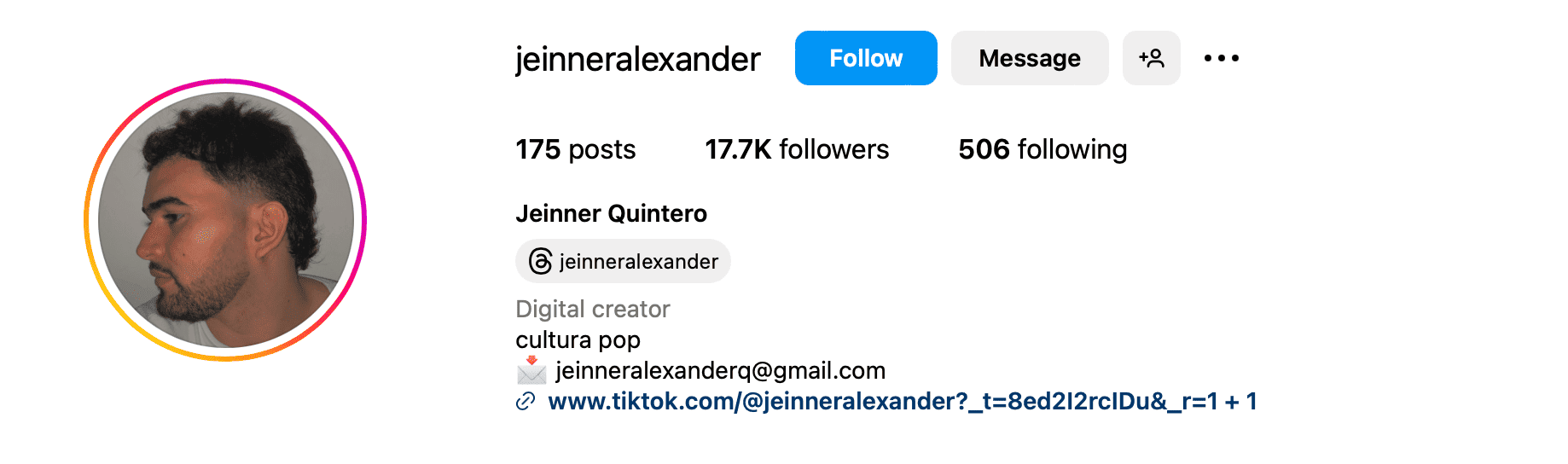 <img src="jeinnerquintero-cucuta-instagram-influencer" alt="Jeinner Quintero Cúcuta Instagram Influencers">