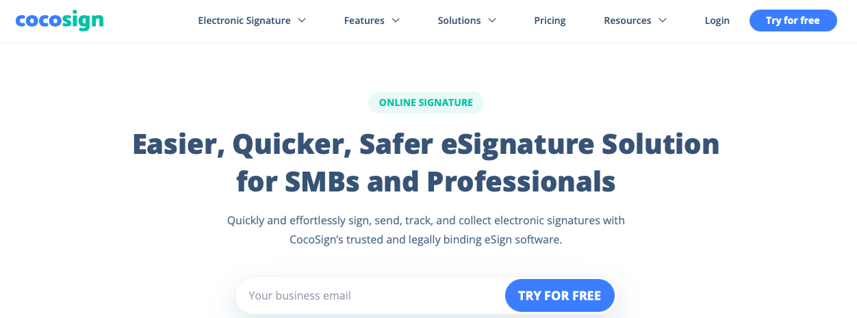 Cocosign-overview-document-signing-tools CocoSign 개요 최고 분석 도구