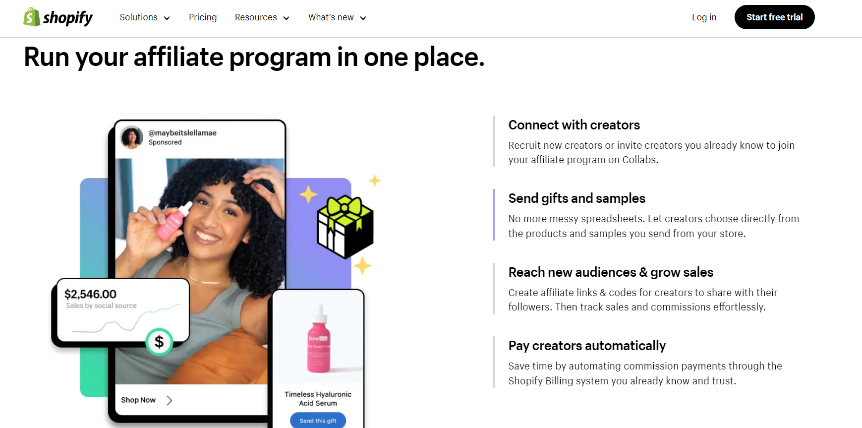 Shopify Collabs ソフトウェア