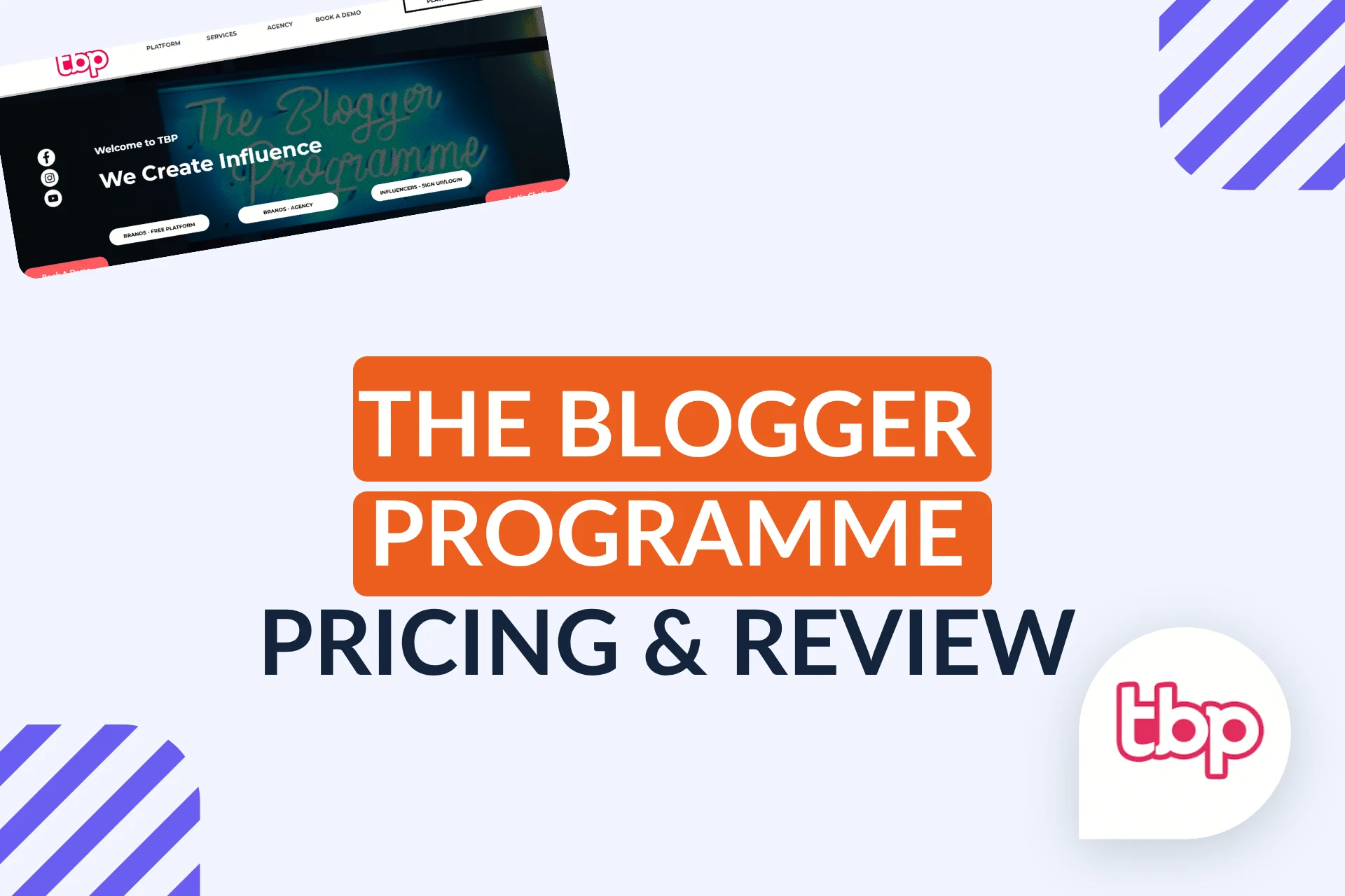 The Blogger Programme Pricing & Review