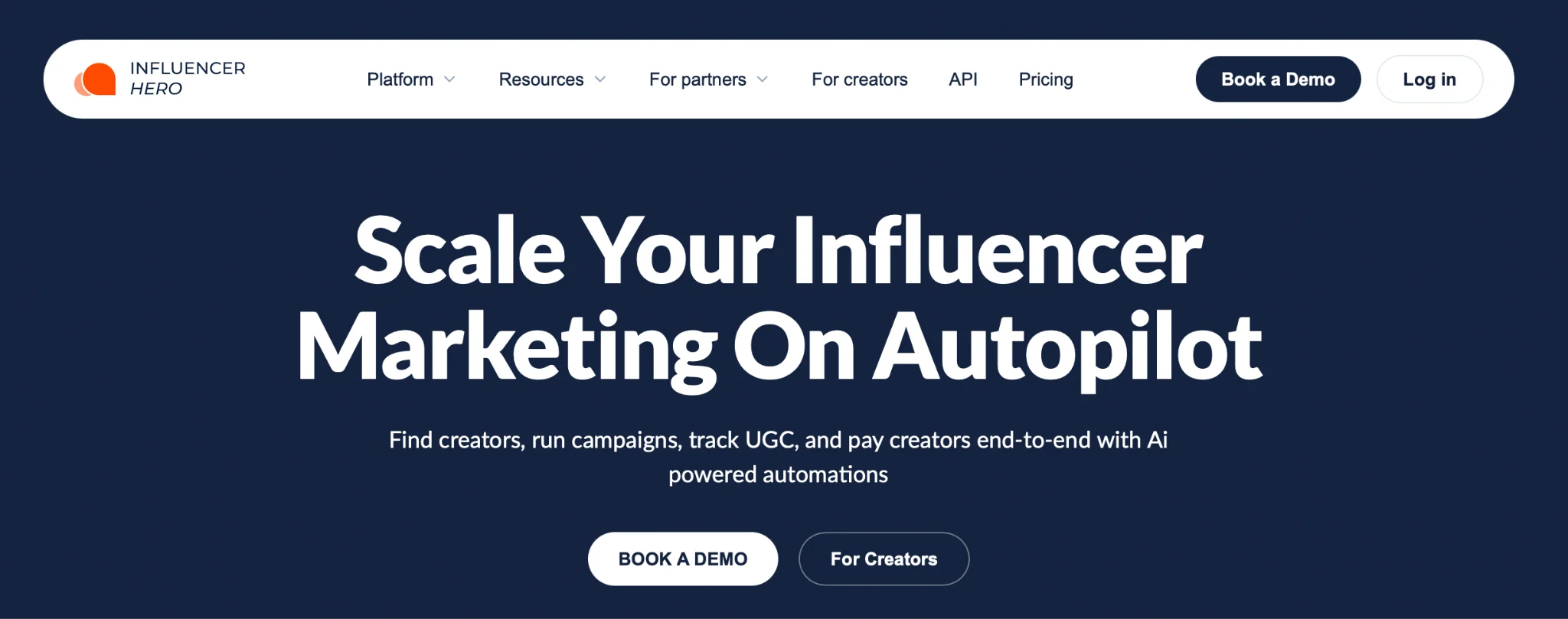 منصة الدفع للمؤثرين Influencer Hero