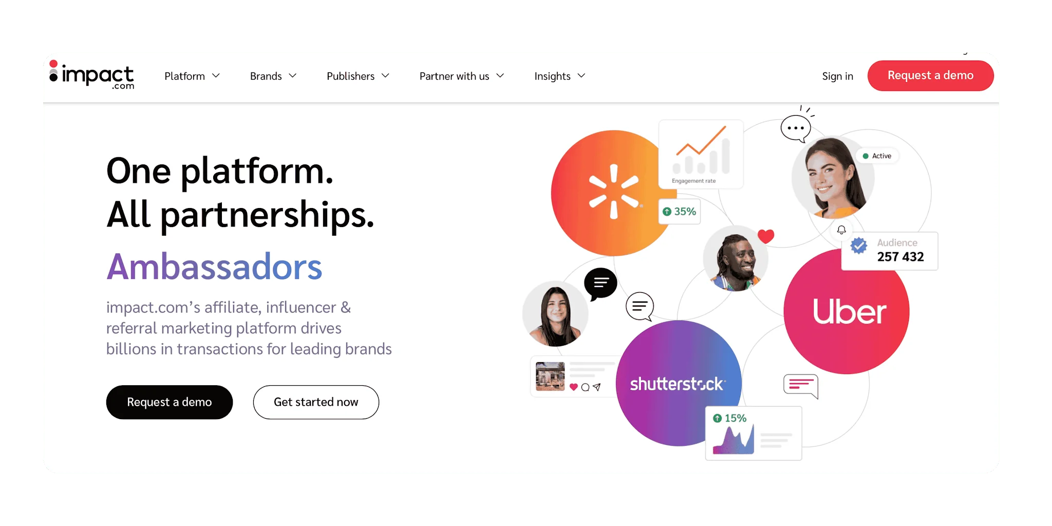 منصة دفع المؤثرين Impact.com