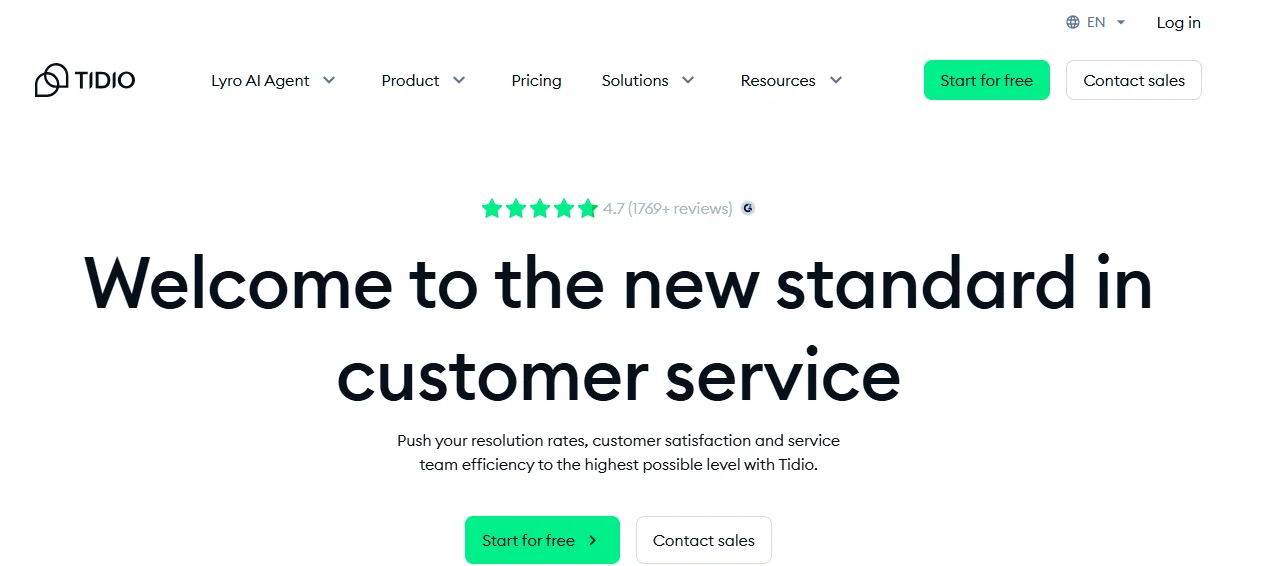 Descripción General de Tidio Herramientas de Atención al Cliente Alternativas