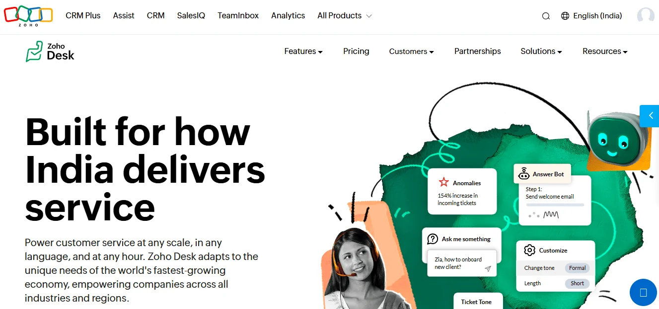 Resumen de Zoho Desk Herramientas de soporte al cliente Alternativas