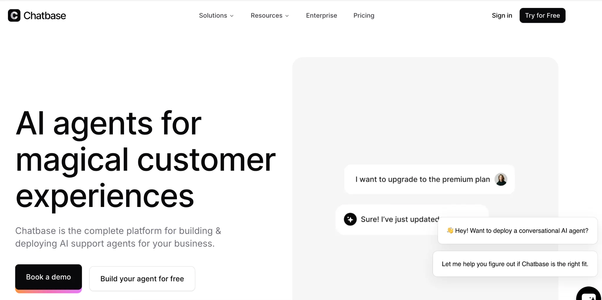 Descripción general de Chatbase - Herramientas alternativas de atención al cliente