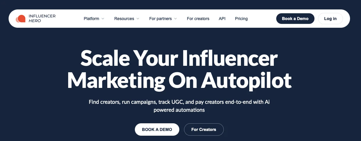 Herramienta de email frío Influencer Hero