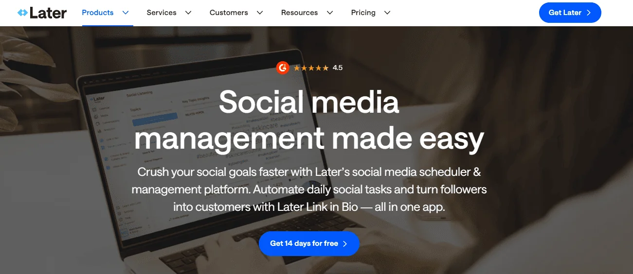 Later Overview Social Media Scheduling Tools Alternatives