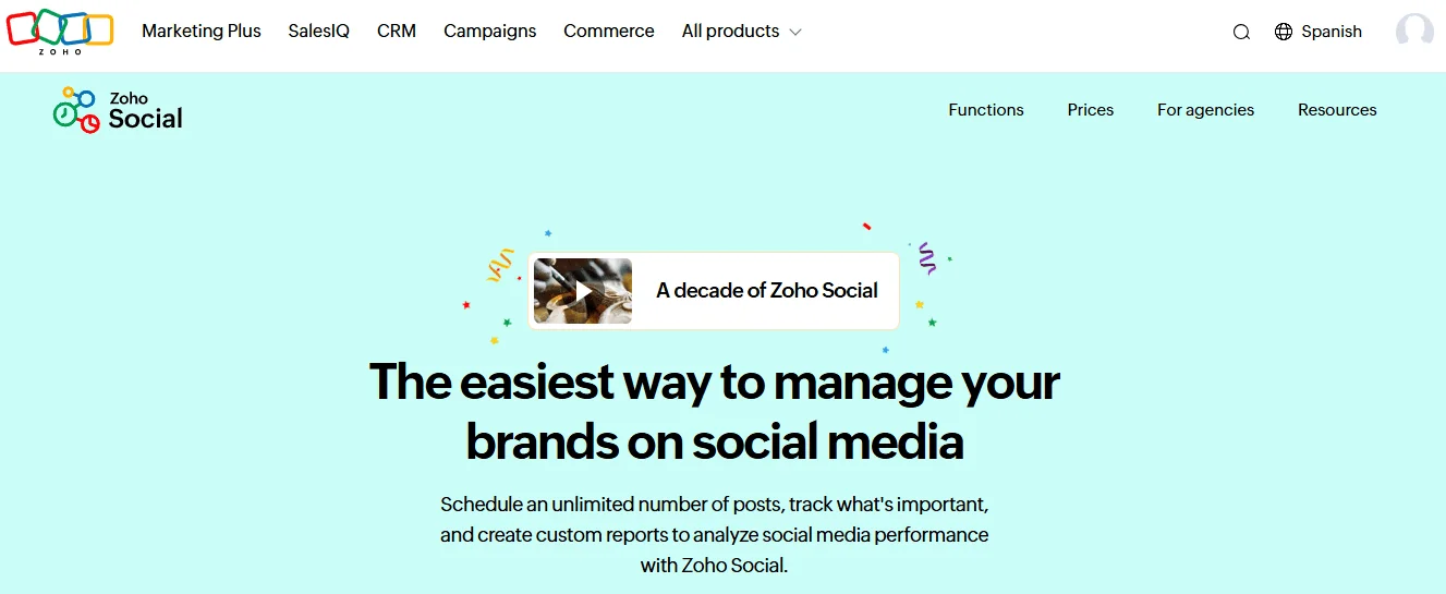Zoho Overview Social Media Scheduling Tools Alternatives