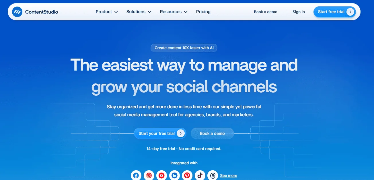 ContentStudio Overview Social Media Scheduling Tools Alternatives