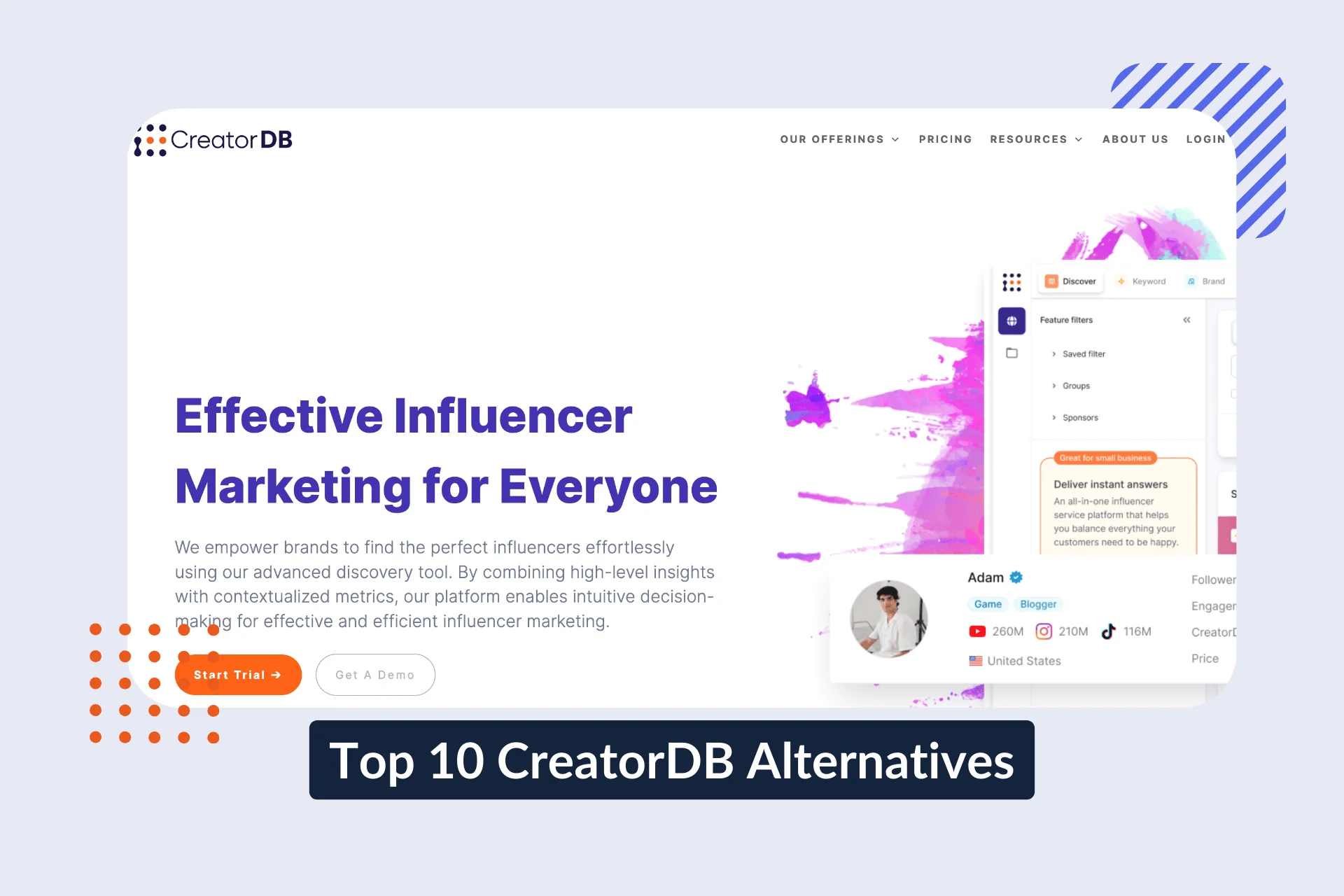 Top 10 CreatorDB Alternatives in 2026: Features, Pricing and Review
