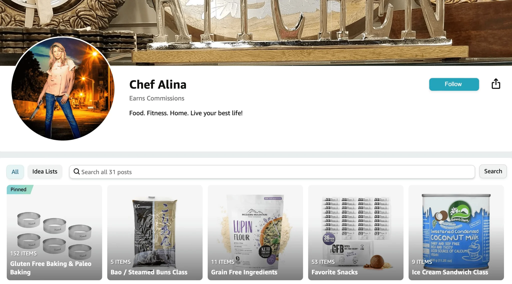 Influencer della categoria Baking di Amazon Finds