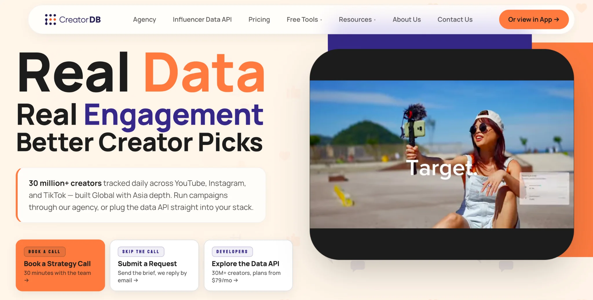 أداة اكتشاف المؤثرين CreatorDB