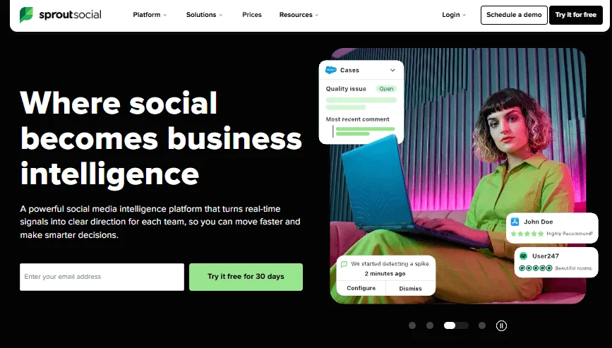 Sprout Social influencer vetting tool