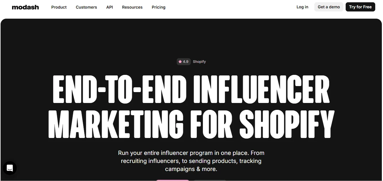 Modash Influencer Marketing Software for Online Stores
