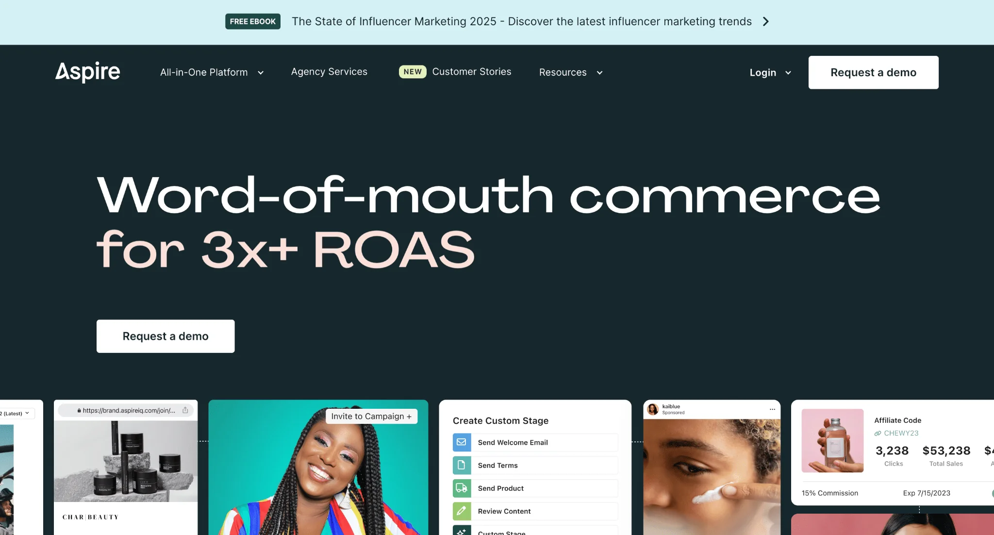 Aspire Influencer Marketing Software for Online Stores