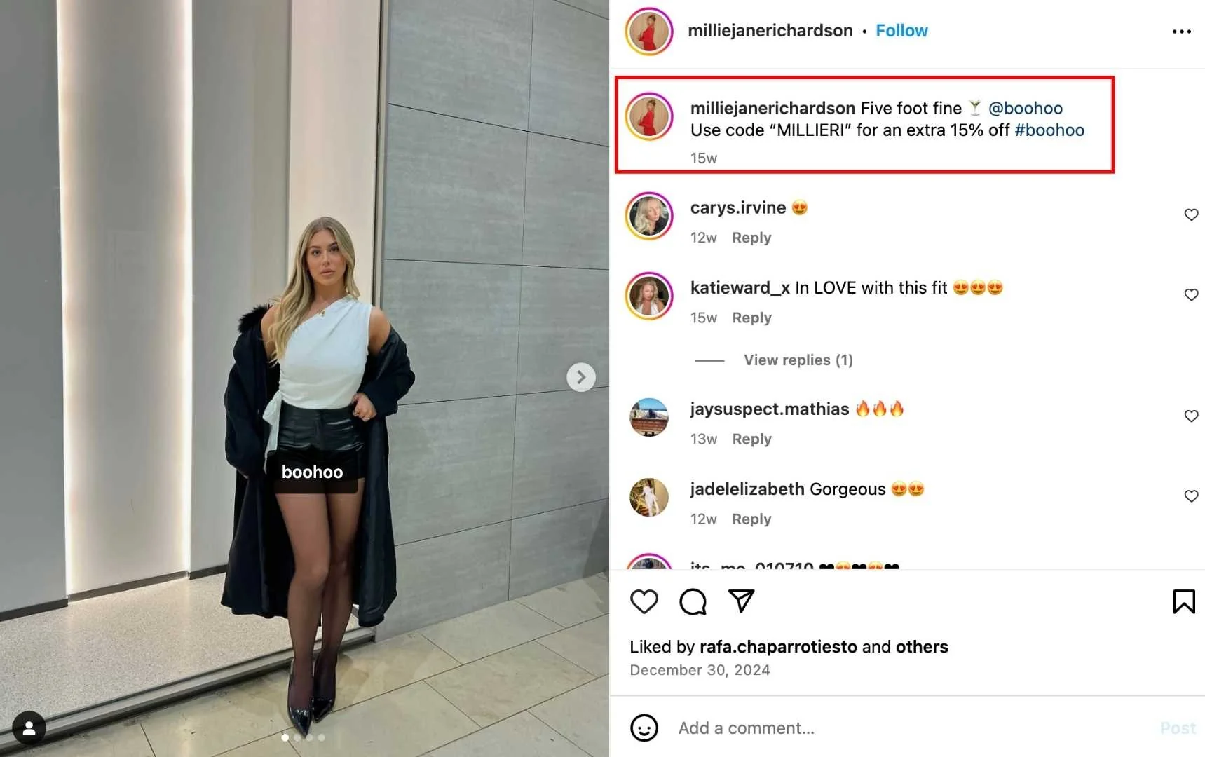Influencer Discount Code