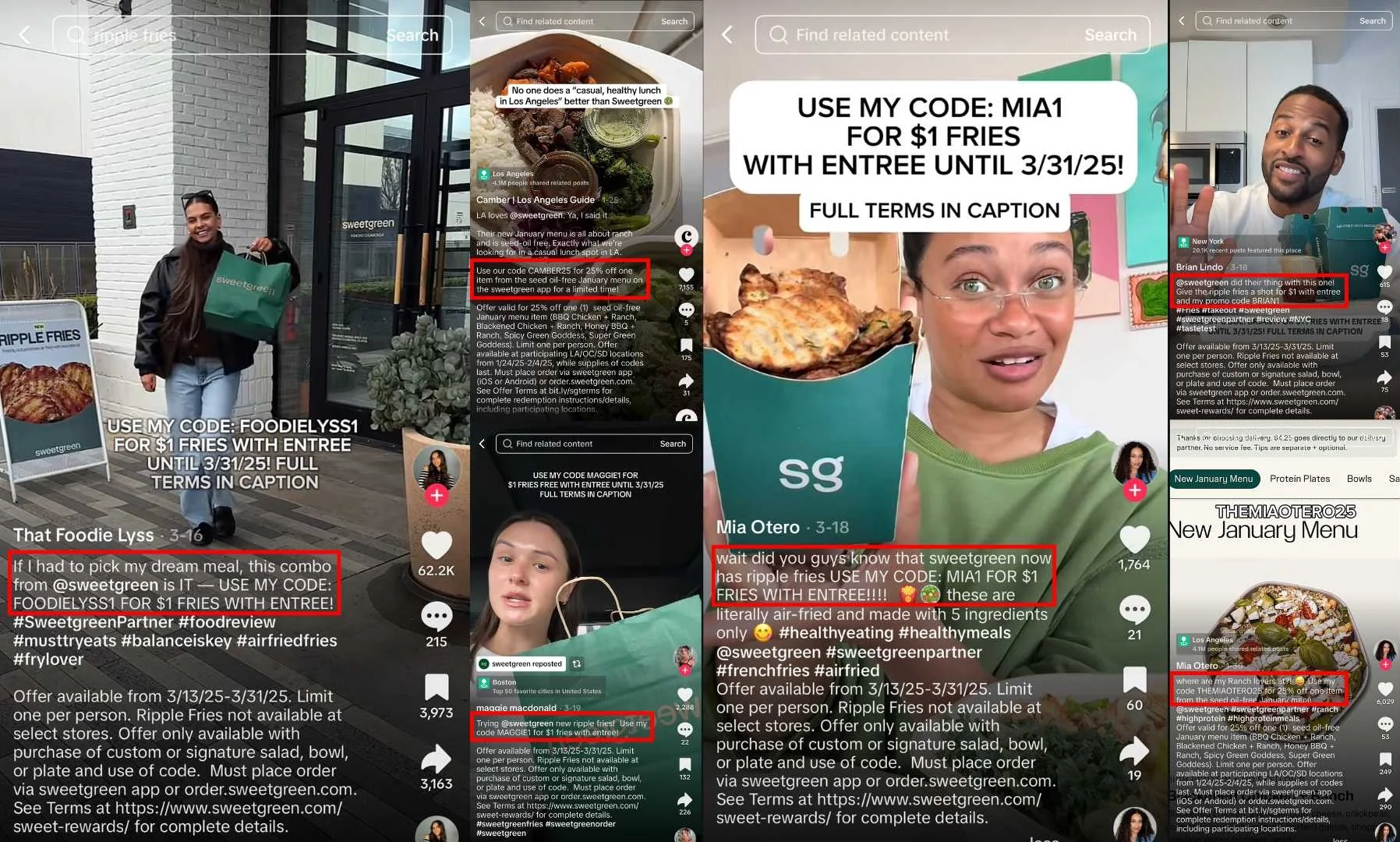 Sweetgreen Influencer Promo Codes & Affiliate Links