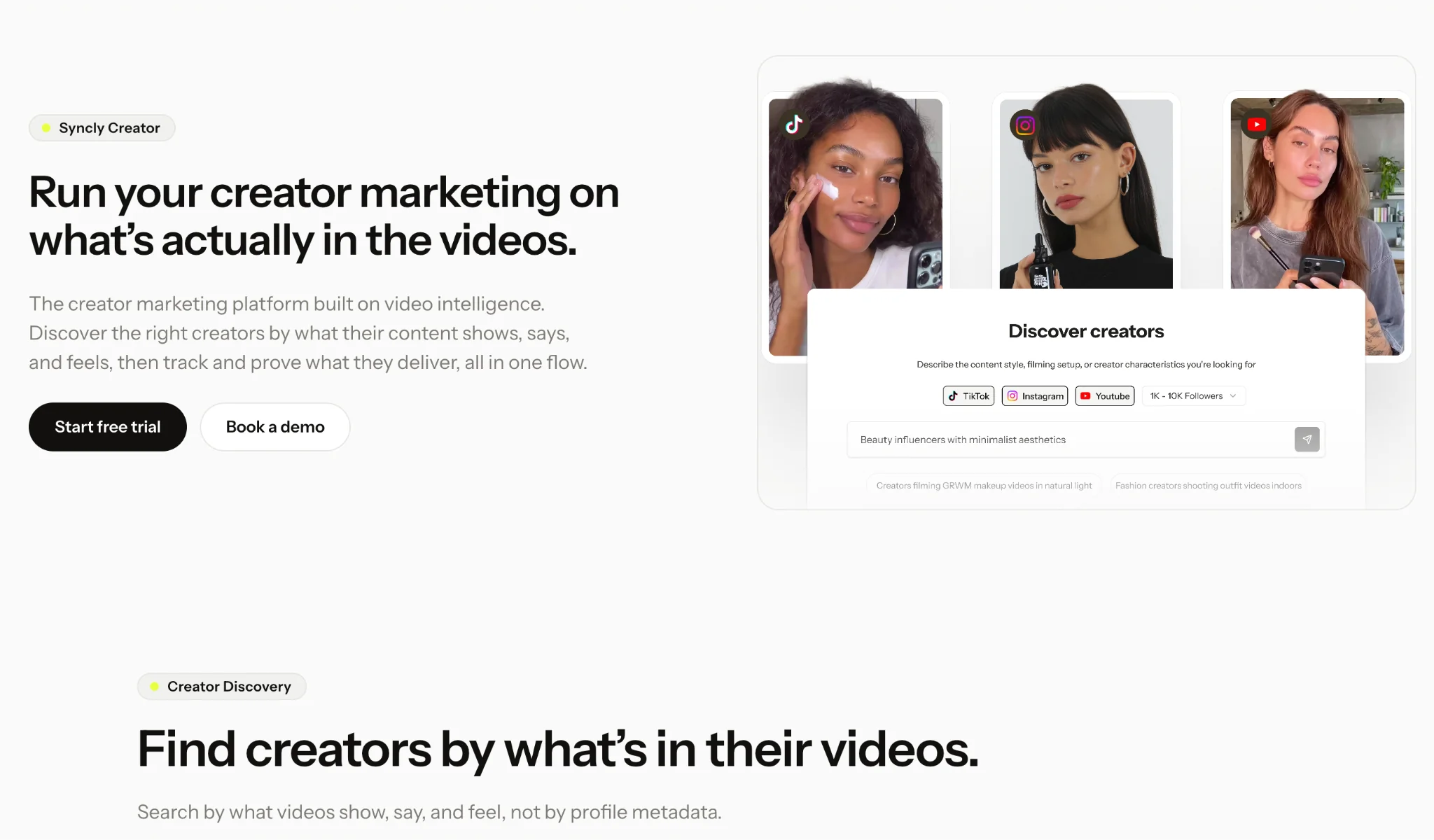 Syncly Influencer Discovery Platform