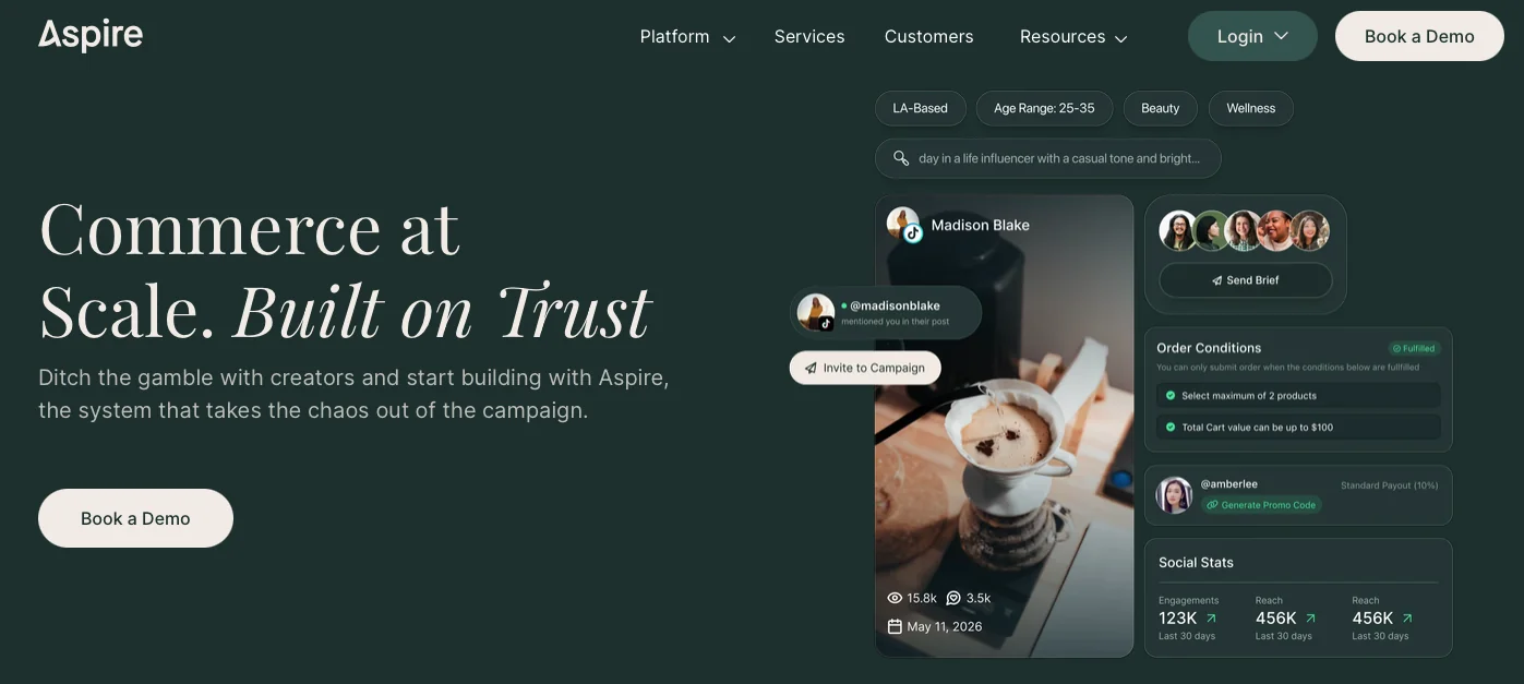 Aspire Influencer Marketing Software