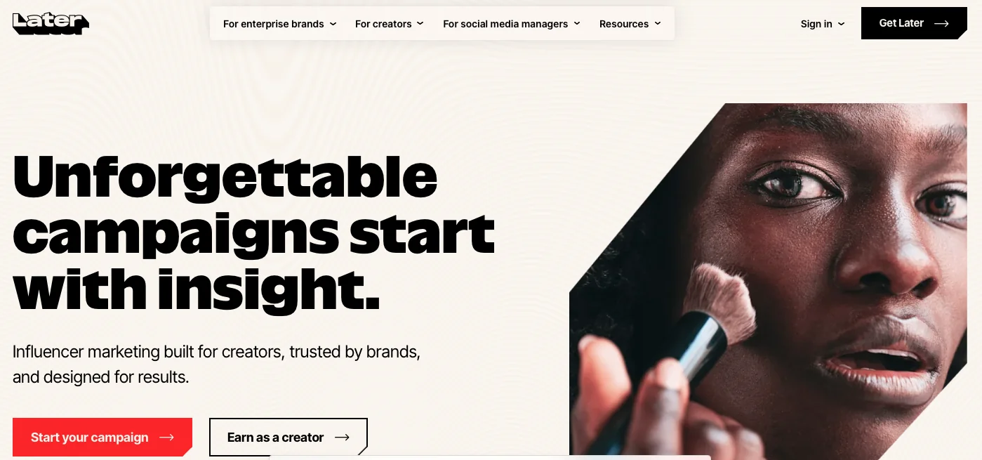 Later Influencer Outreach Tool