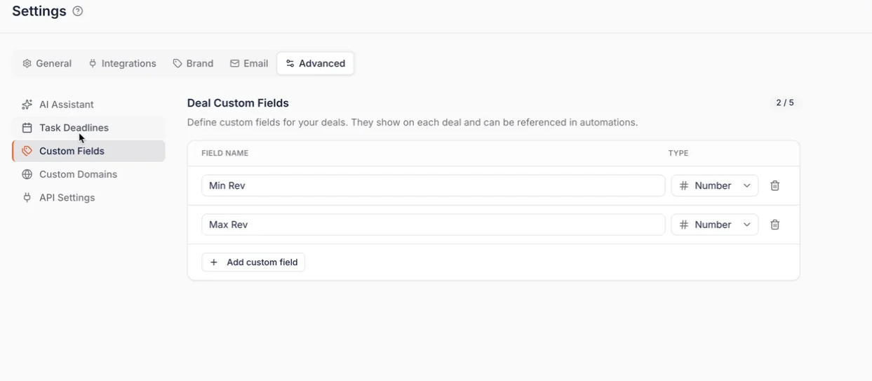Influencer Hero Custom Fields Settings