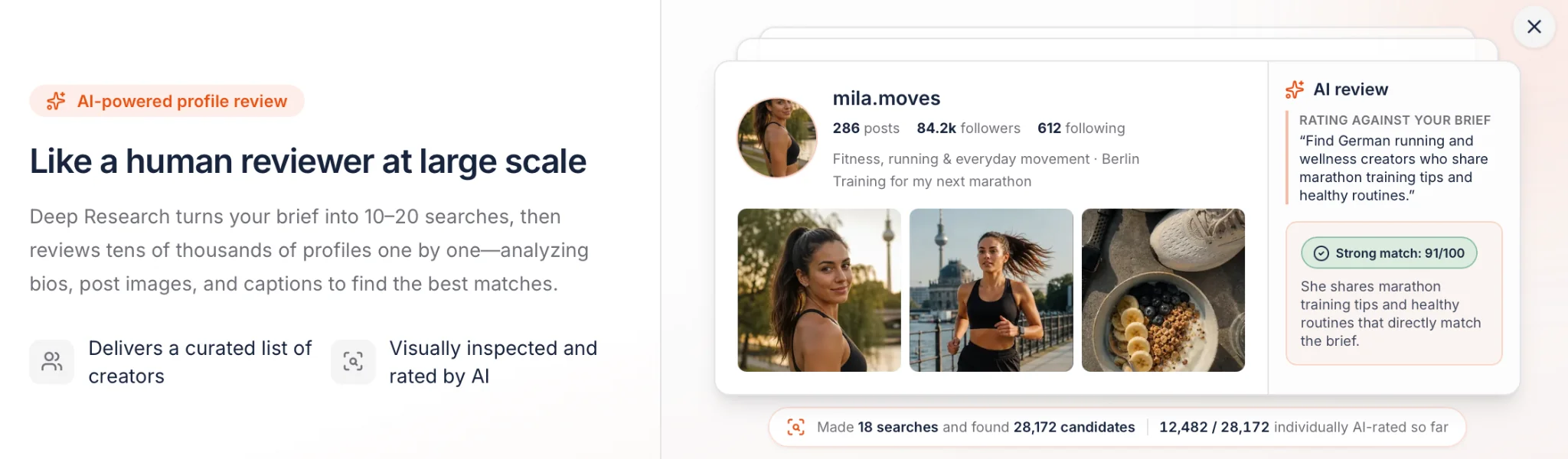 Deep Research Influencer Hero