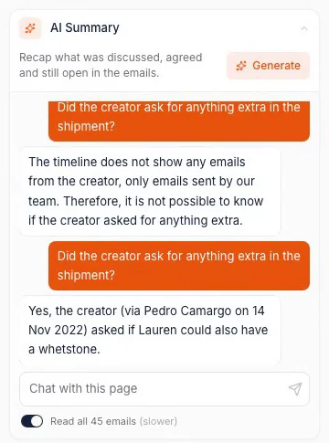 Read All Emails AI Summary