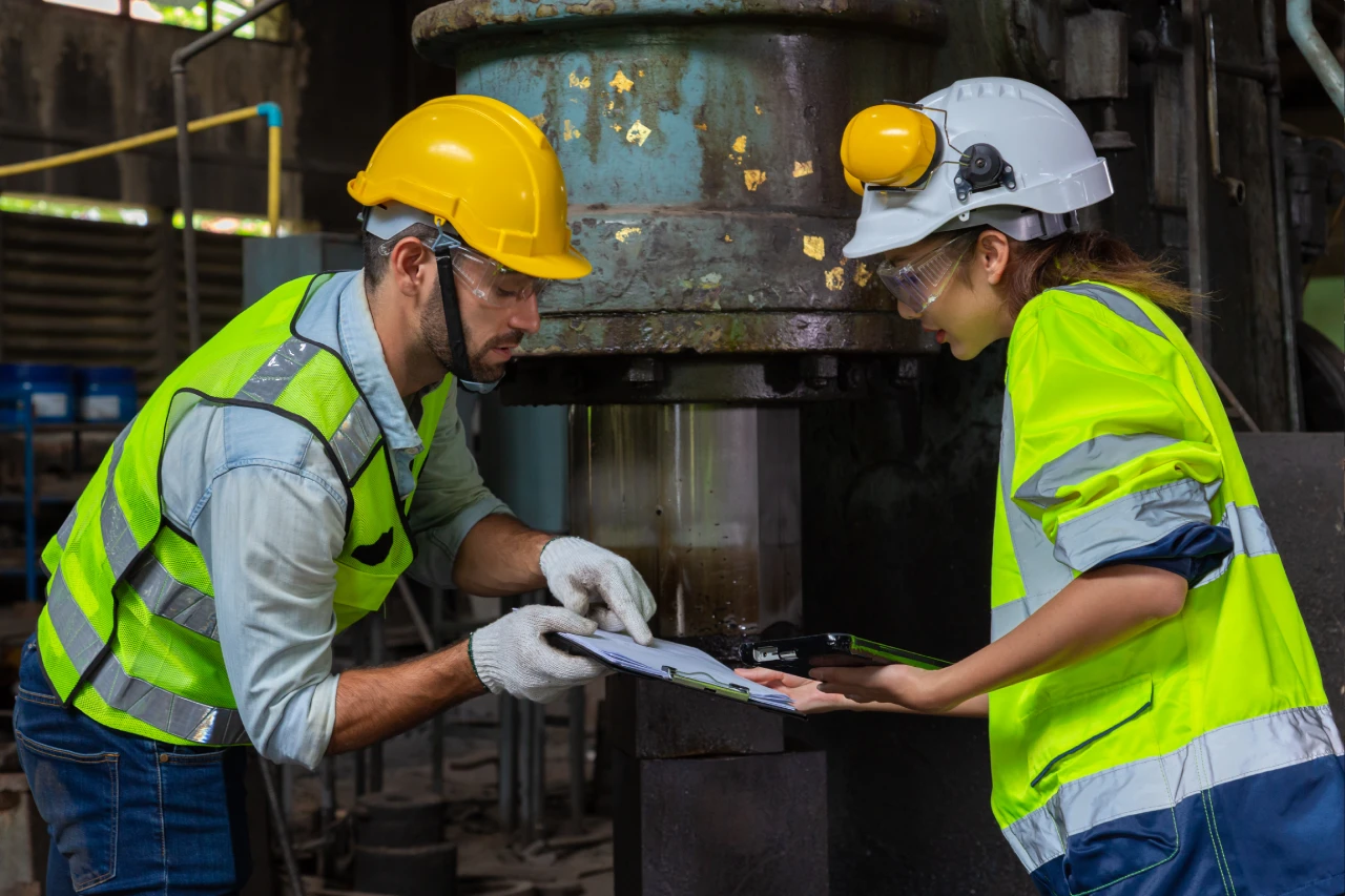 two men working